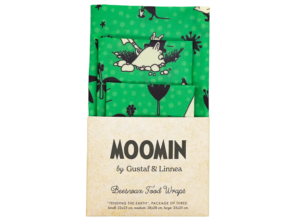 3-Piece Moomin Beeswax Cloth (Tending The Earth) by Gustaf och Linnea