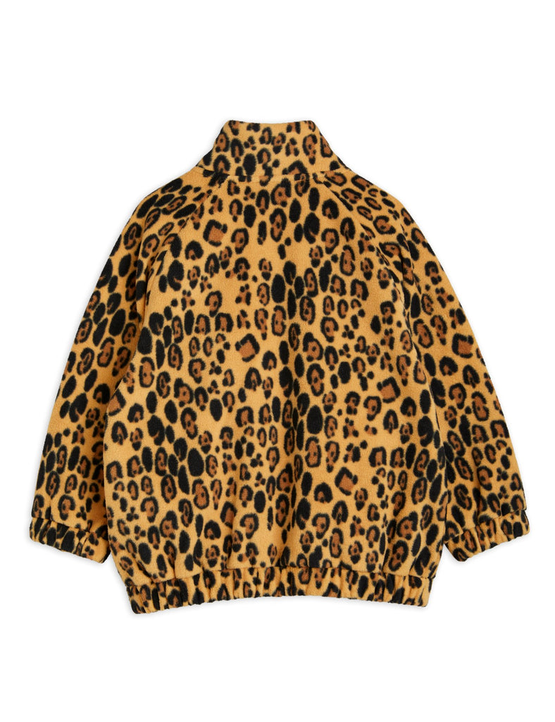 Leopard Fleece Jacket by Mini Rodini