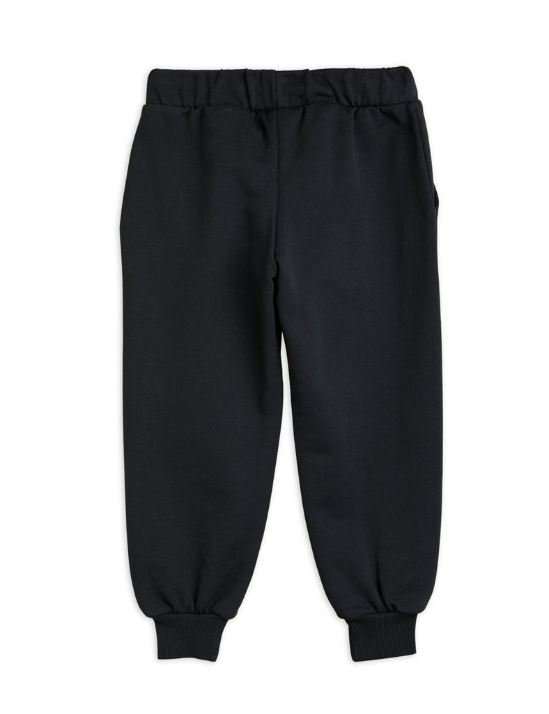 Basic Solid Sweatpants (Black) by Mini Rodini