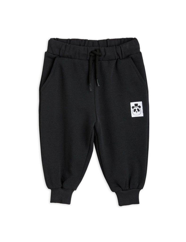 Basic Solid Sweatpants (Black) by Mini Rodini