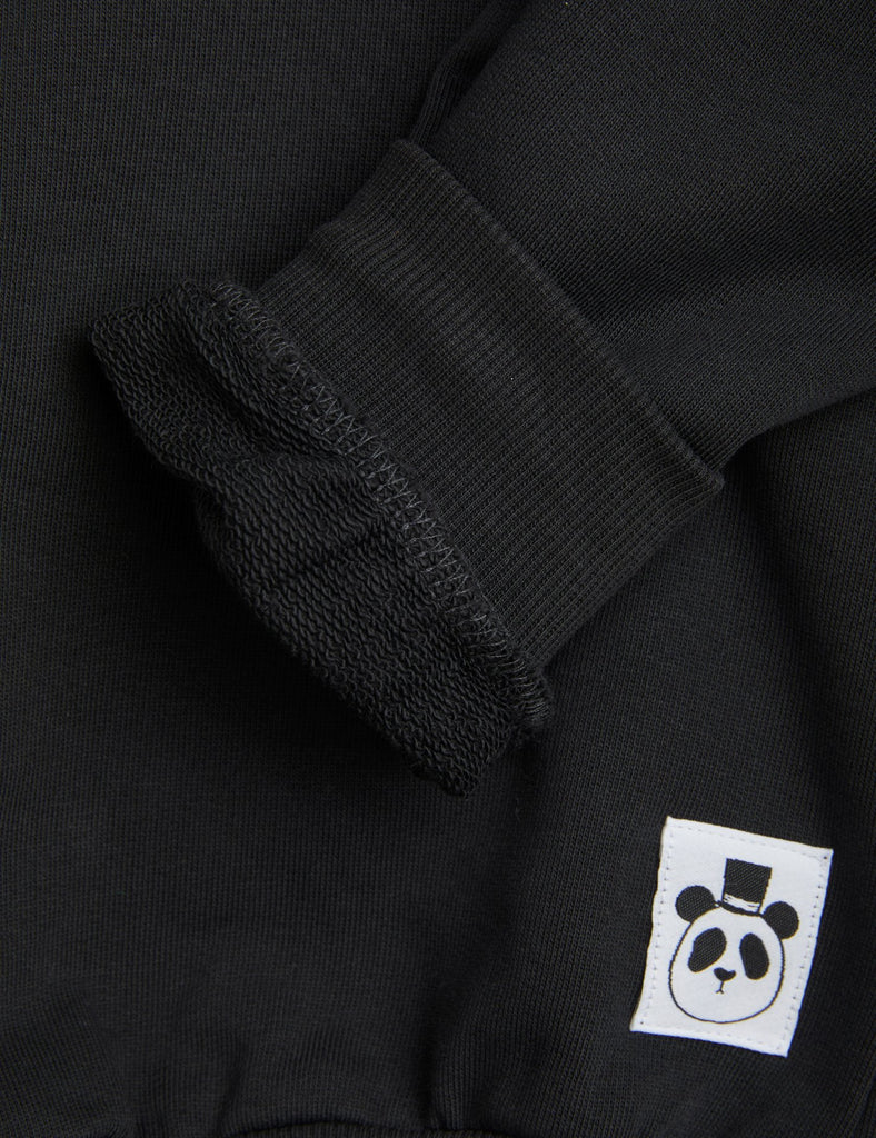 Basic Solid Sweatshirt (Black) by Mini Rodini