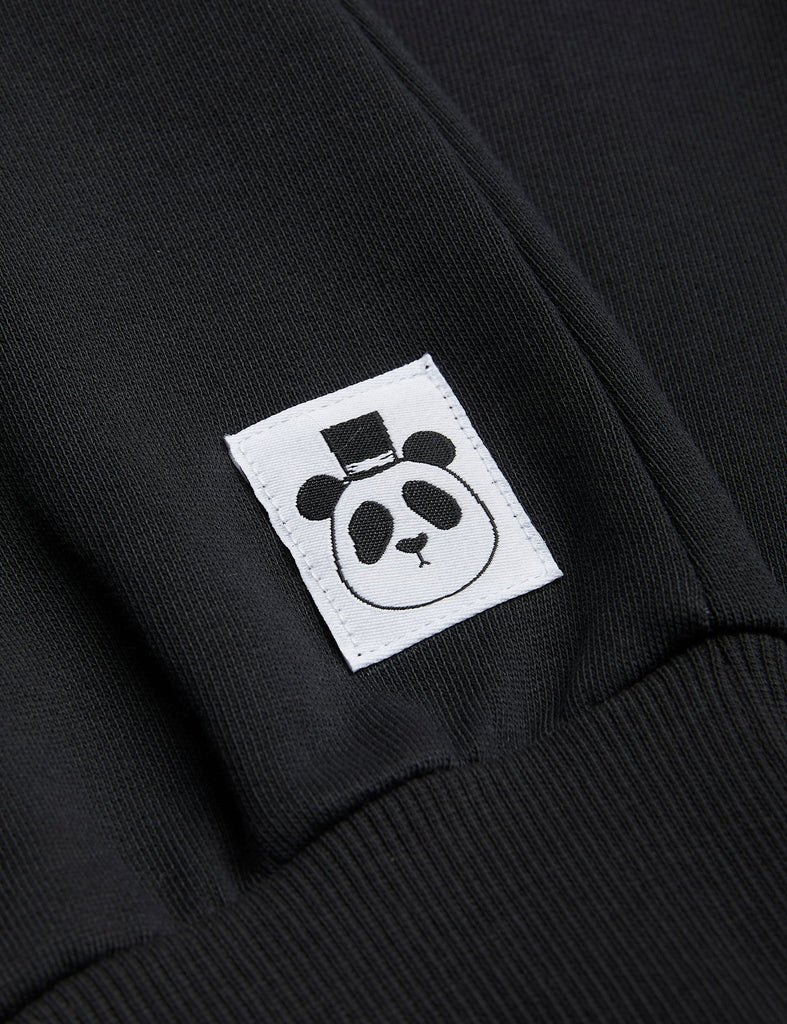 Basic Solid Sweatshirt (Black) by Mini Rodini