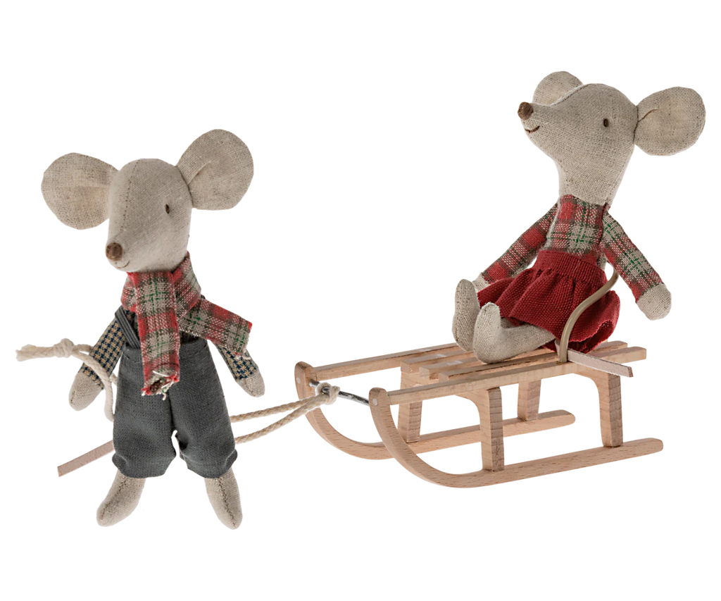 Mouse Sled by Maileg