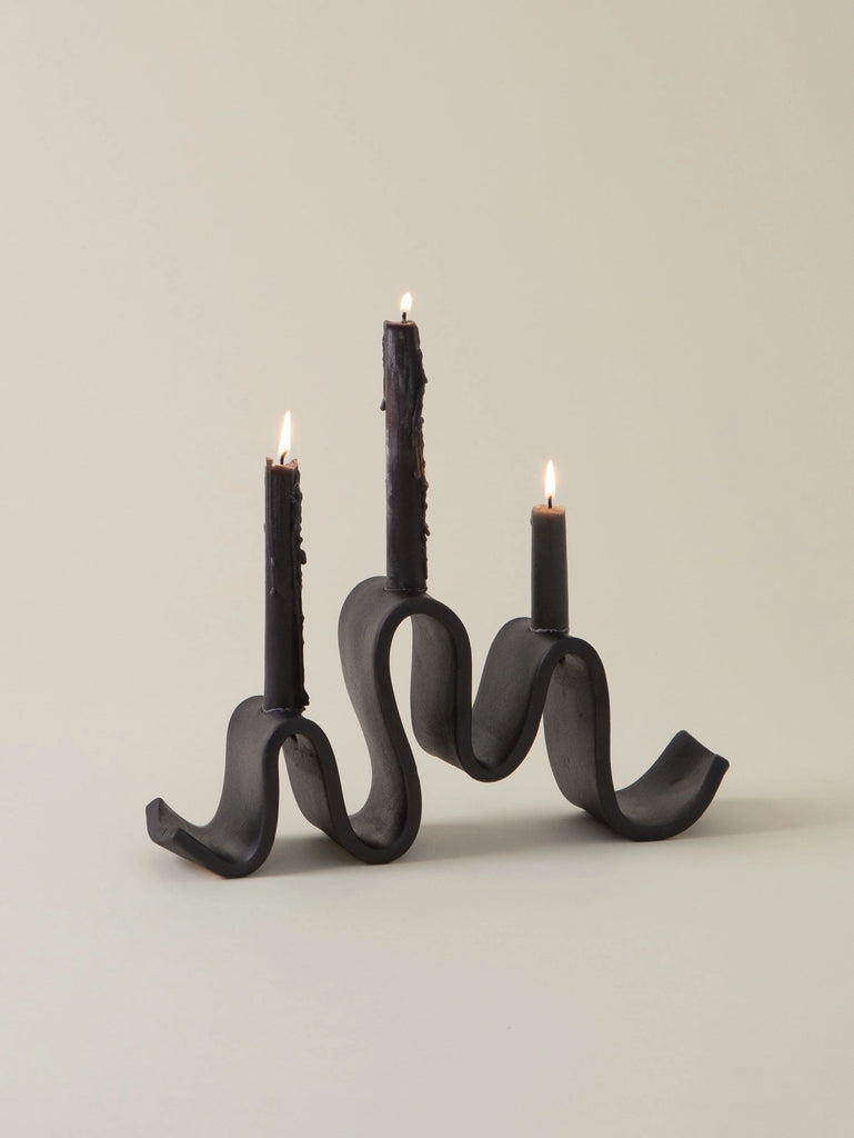 Wyat Candelabra (Black) by Virginia Sin