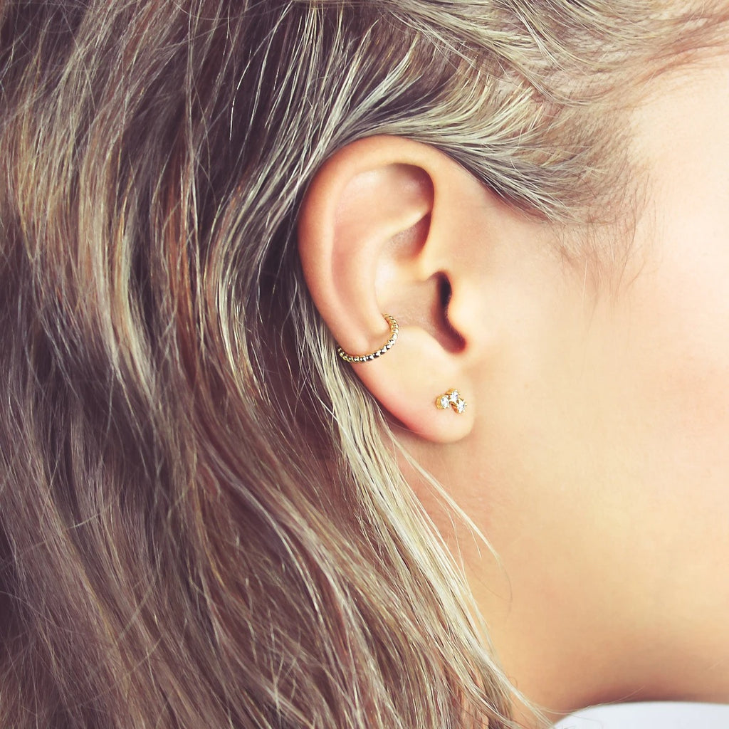 Beaded Ear Cuff by Ofina Jewelry