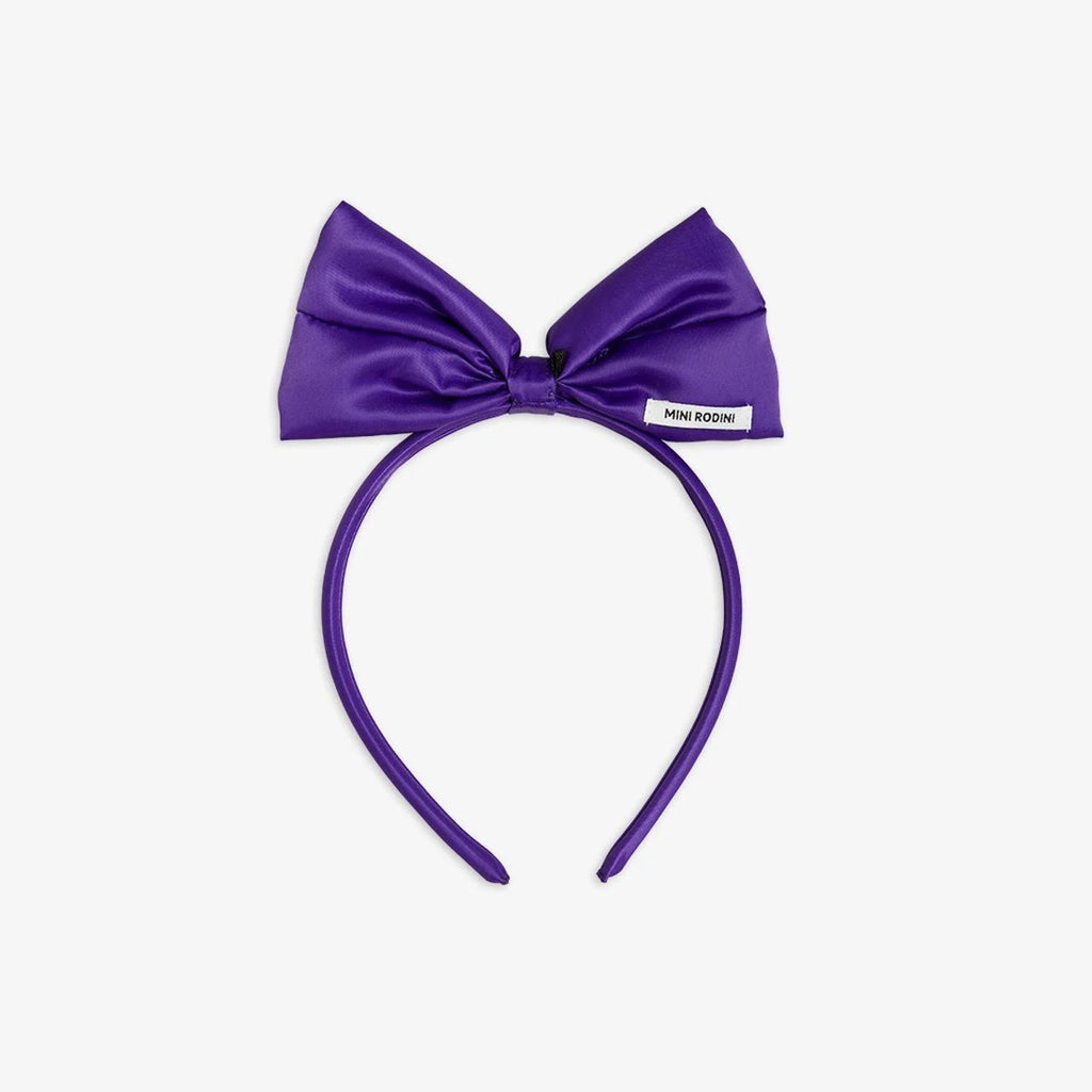 Bow Headband (Purple) by Mini Rodini