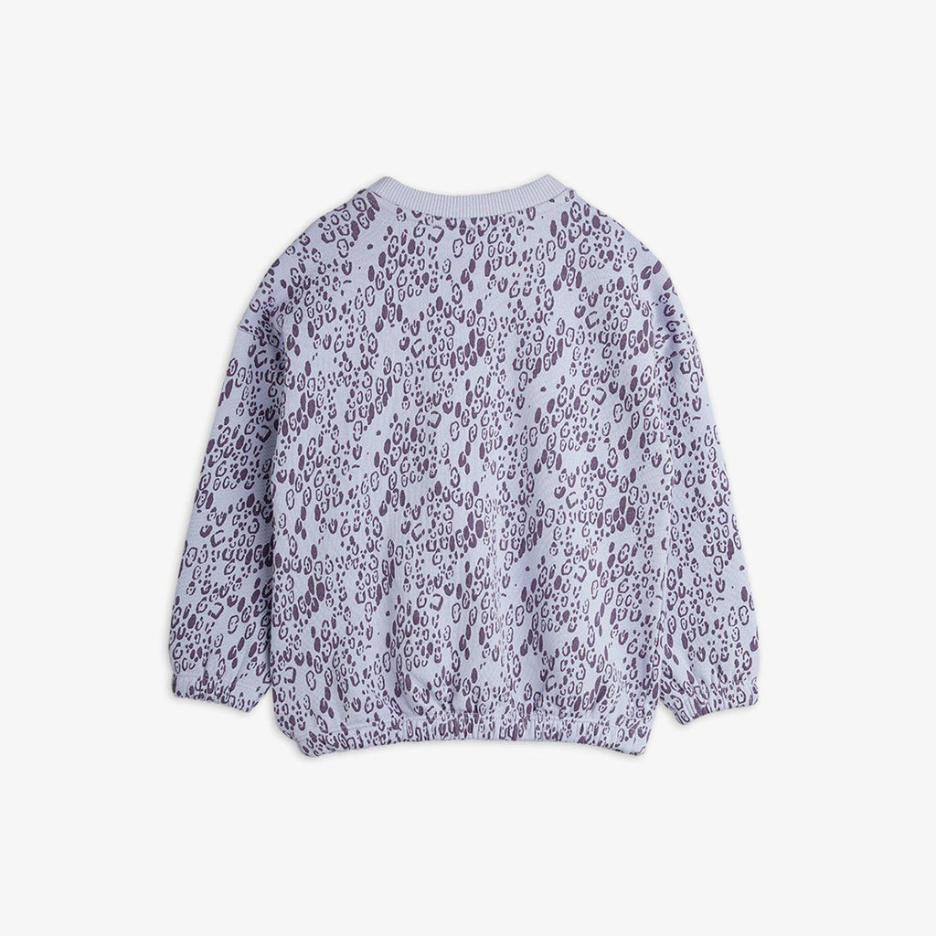 Mini Leopard Sweatshirt (Purple) by Mini Rodini