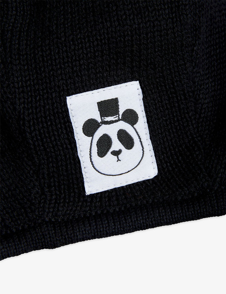 Fine Knit Baby Hat (Black) by Mini Rodini