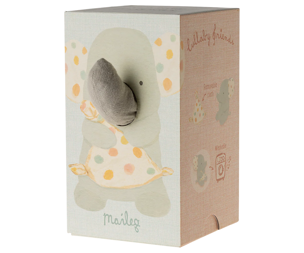 Lullaby Friends Elephant (Iron Grey) by Maileg