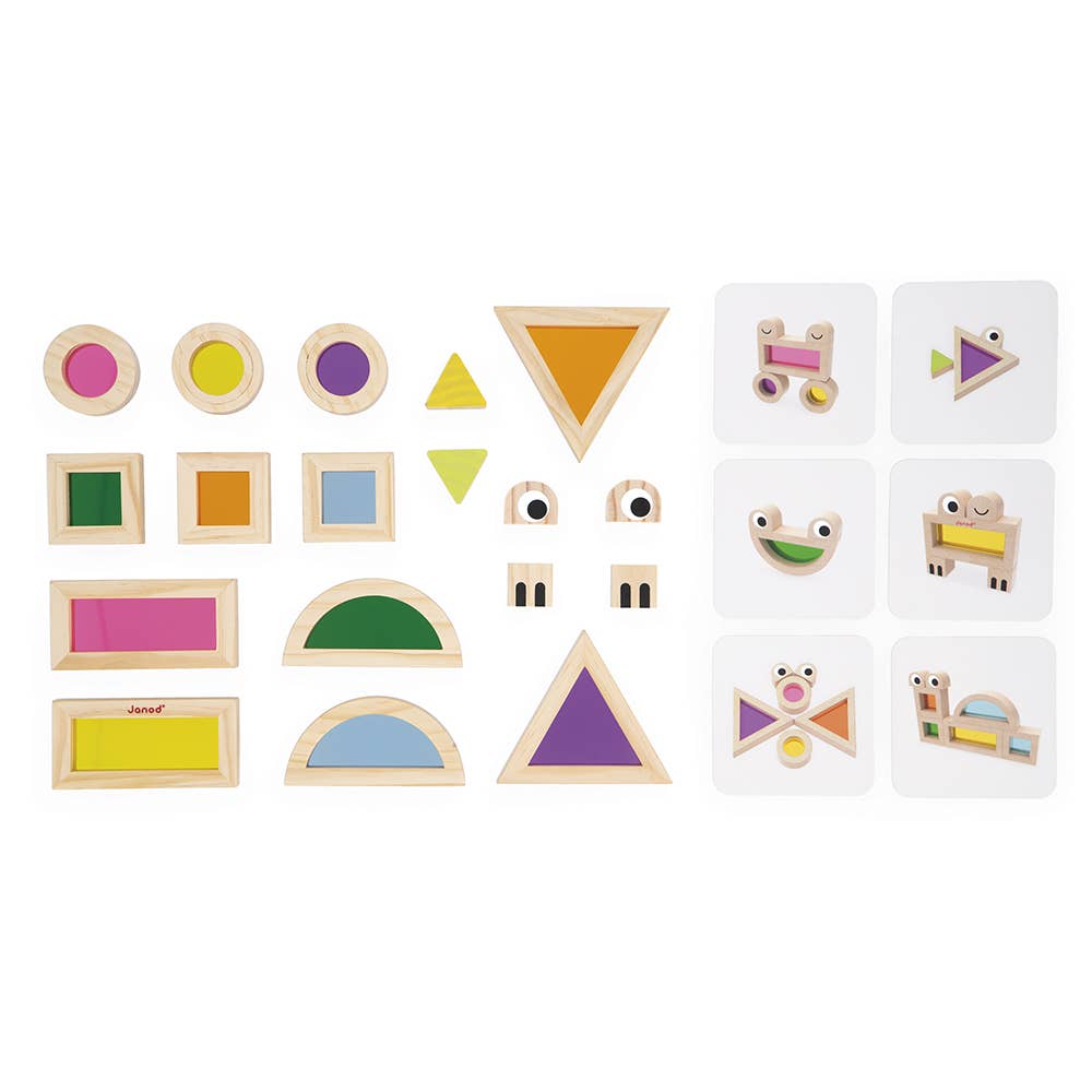 Sensory Translucent Stacking Blocks by Janod