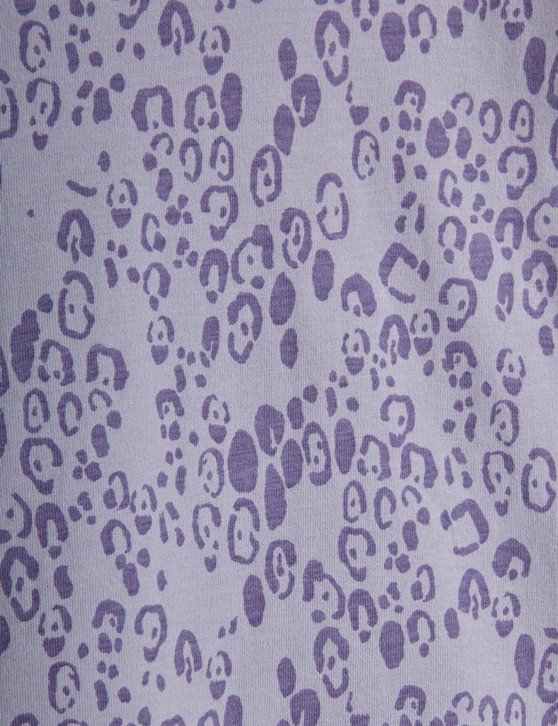 Mini Leopard Long Sleeve Tee (Purple) by Mini Rodini