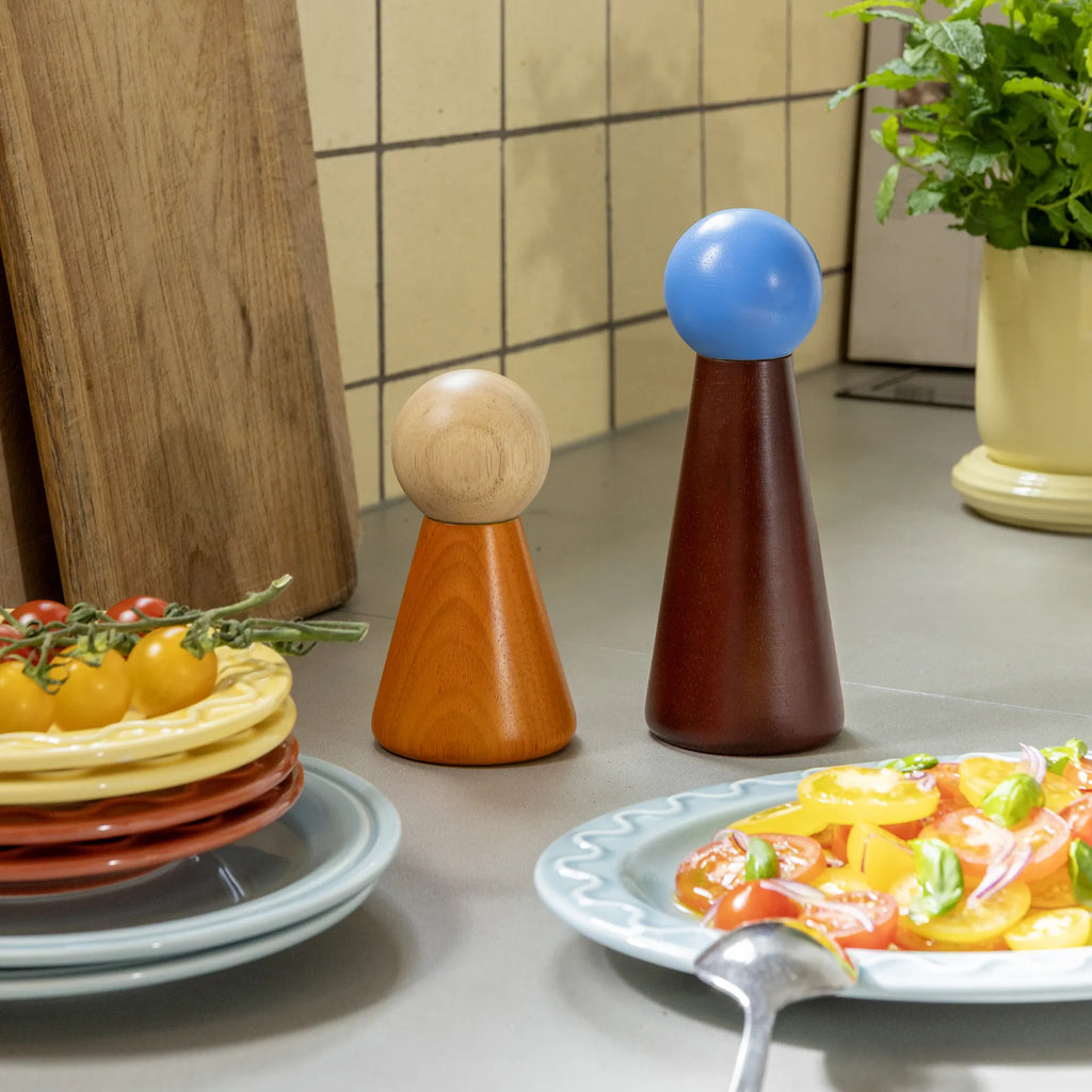 Large Halma Salt & Pepper (Burgundy) by &klevering