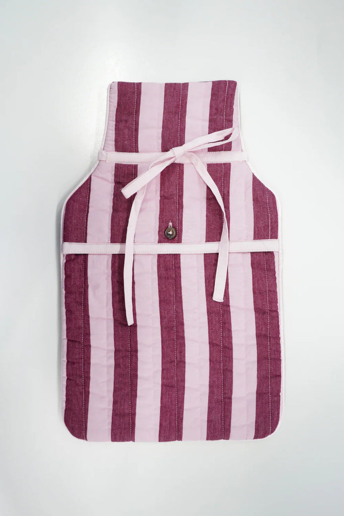 Hot Water Bottle Cover (Pink) by Damson Madder