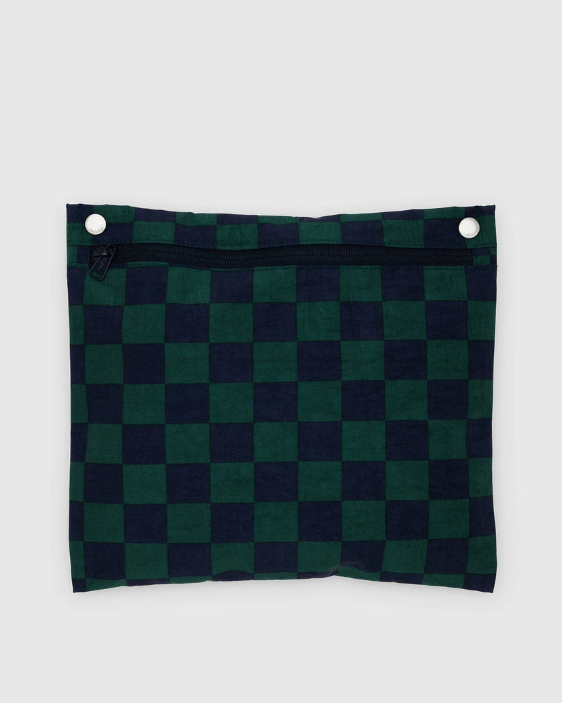 Cloud Carry On (Navy Green Check) by Baggu