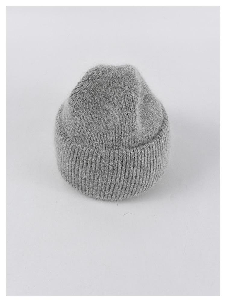 Angora Beanie (Grey) by The Yo Store