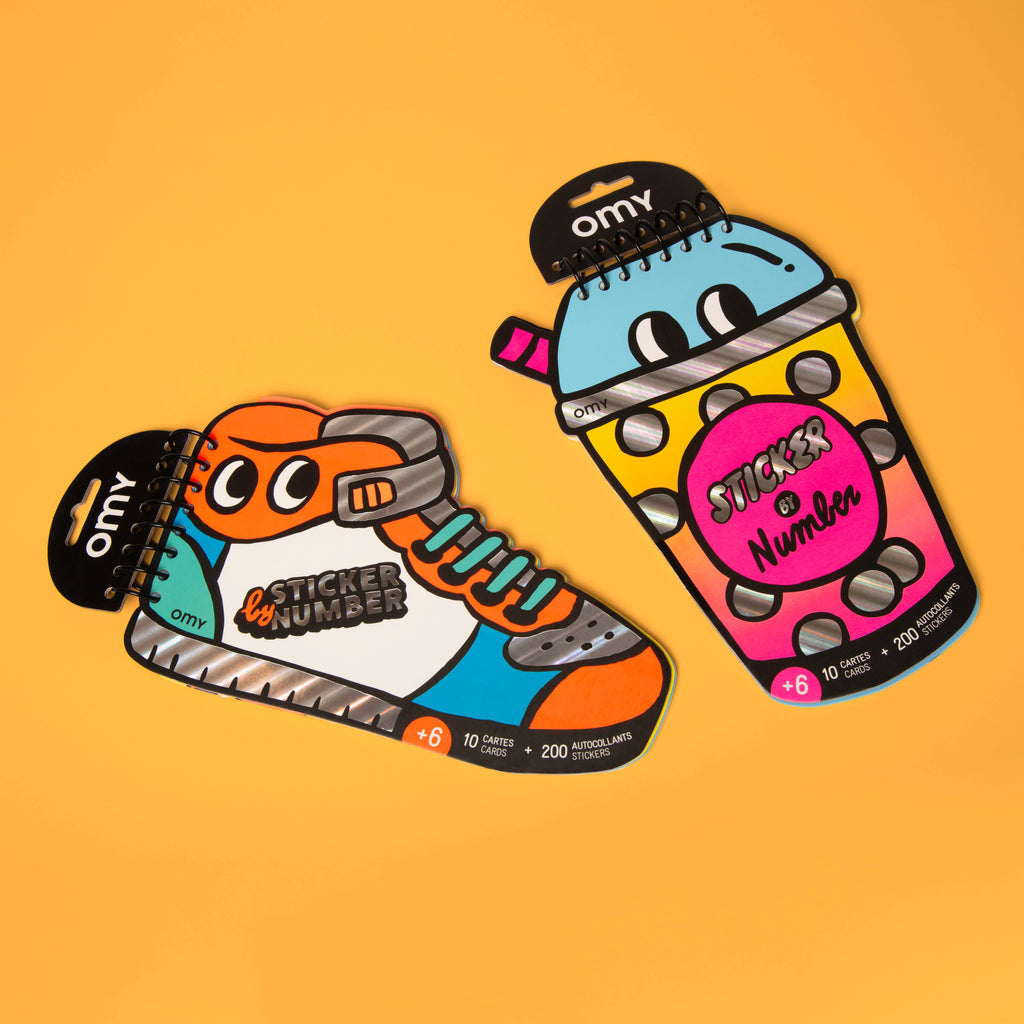 Sticker by Number Book (Sneakers) by OMY