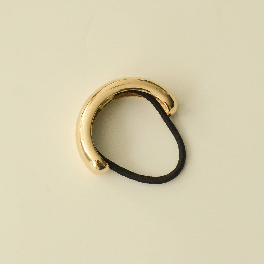 Wide Metal Cuff Hair Tie (Gold) by nar'sha