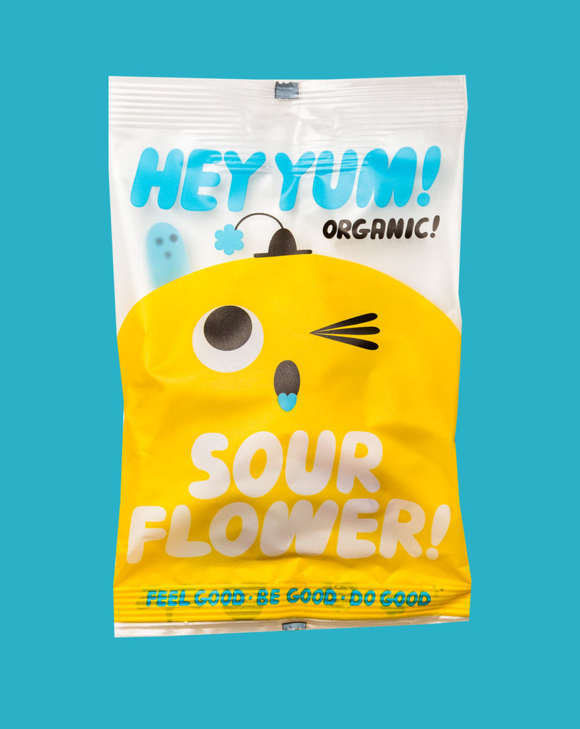 Organic Sour Fruit Gummies (Sour Flower) by Hey Yum!