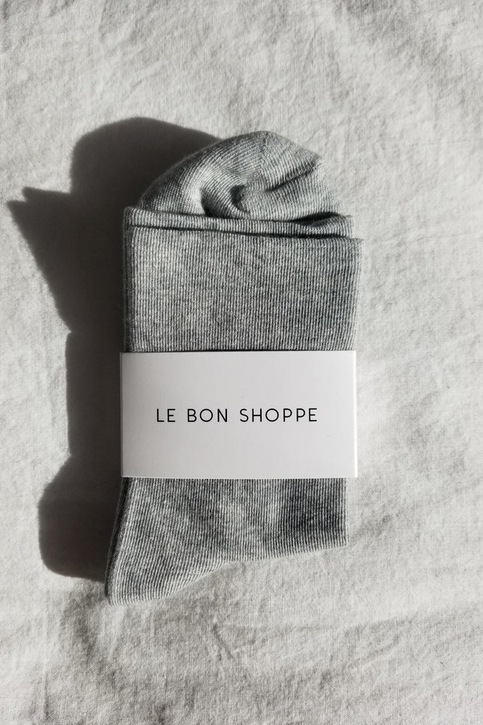 Sneaker Socks (Heather Grey) by Le Bon Shoppe