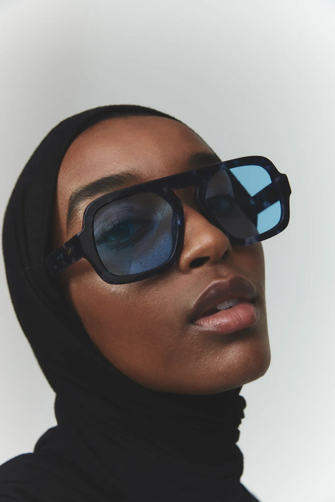 Jane Sunglasses (Blue Tortoise) by Elisa Johnson