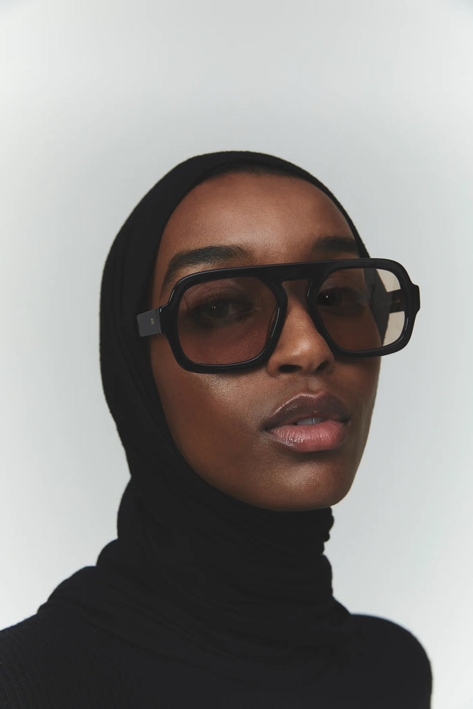 Jane Sunglasses (Gloss Black) by Elisa Johnson