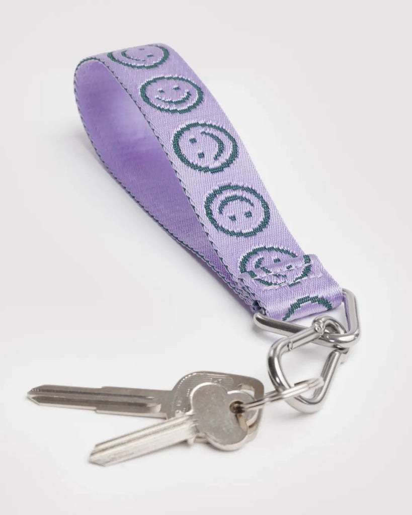 Logo Keychain (Lilac Happy) by Baggu