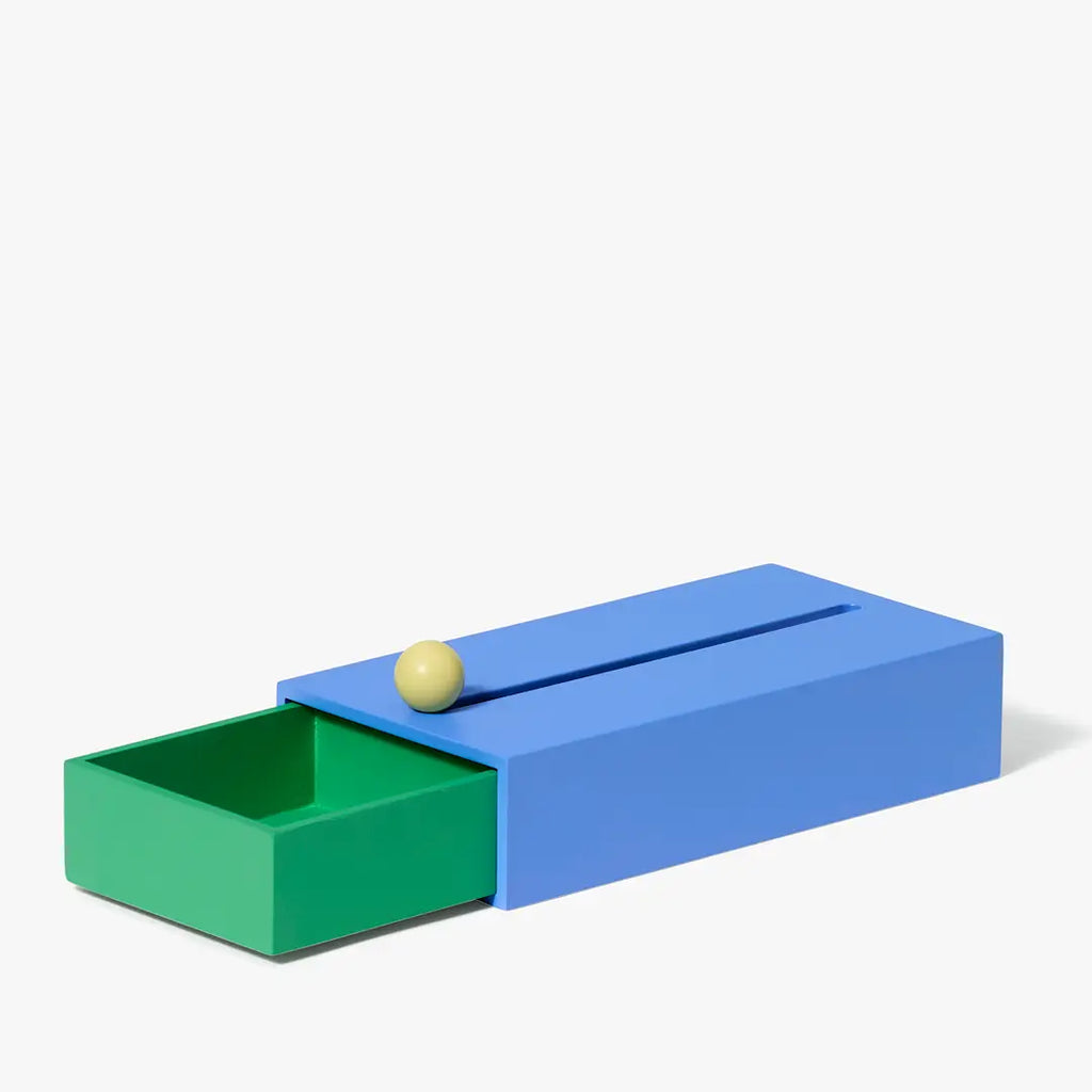 Large Cache Box (Blue/Green) by Areaware