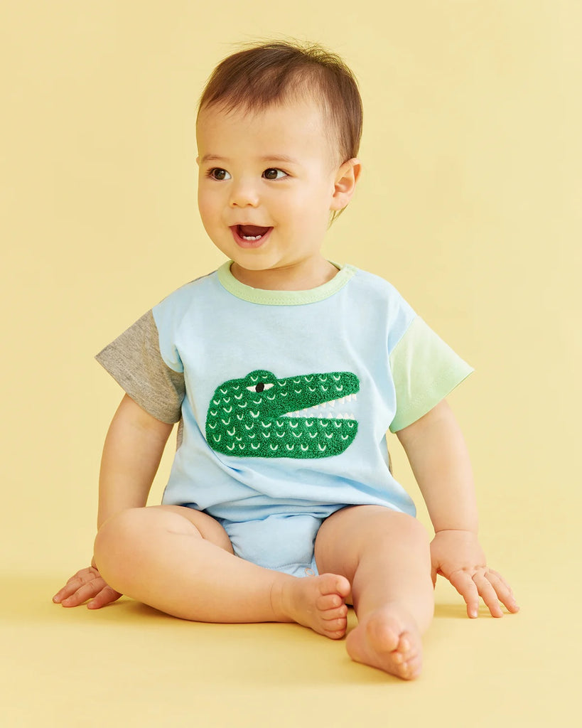 Green Crocodile Tee by Halcyon Nights