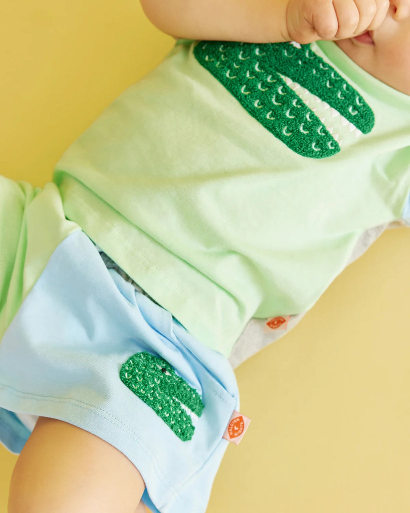 Green Crocodile Tee by Halcyon Nights