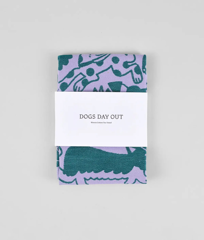 Dogs Day Out Tea Towel by Wrap