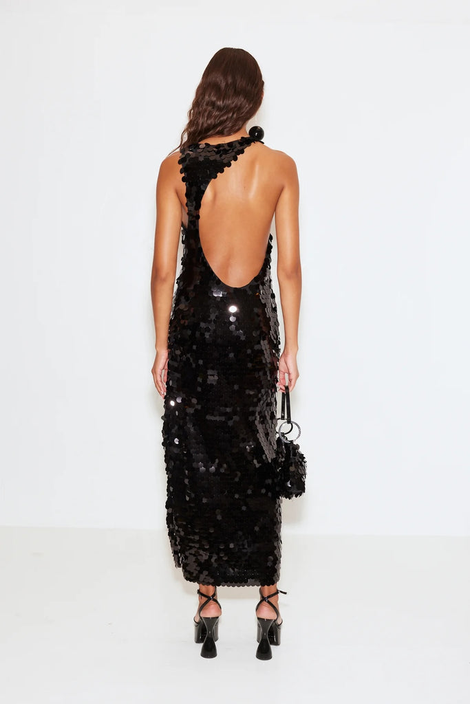 Sequin Lou Dress (Black)