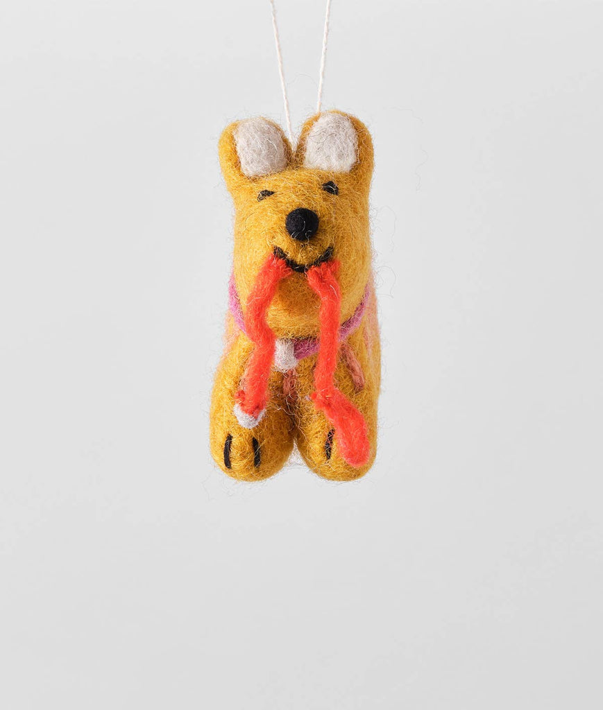 Hanging Felt Ornament (Ginger) by Wrap