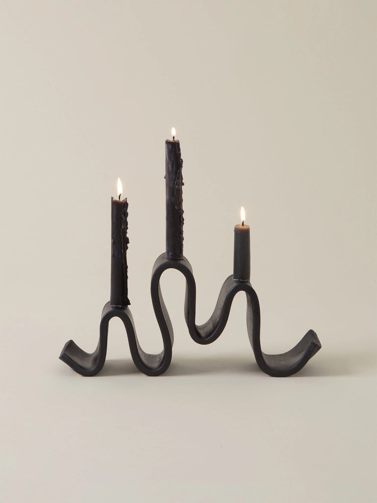 Wyat Candelabra (Black) by Virginia Sin