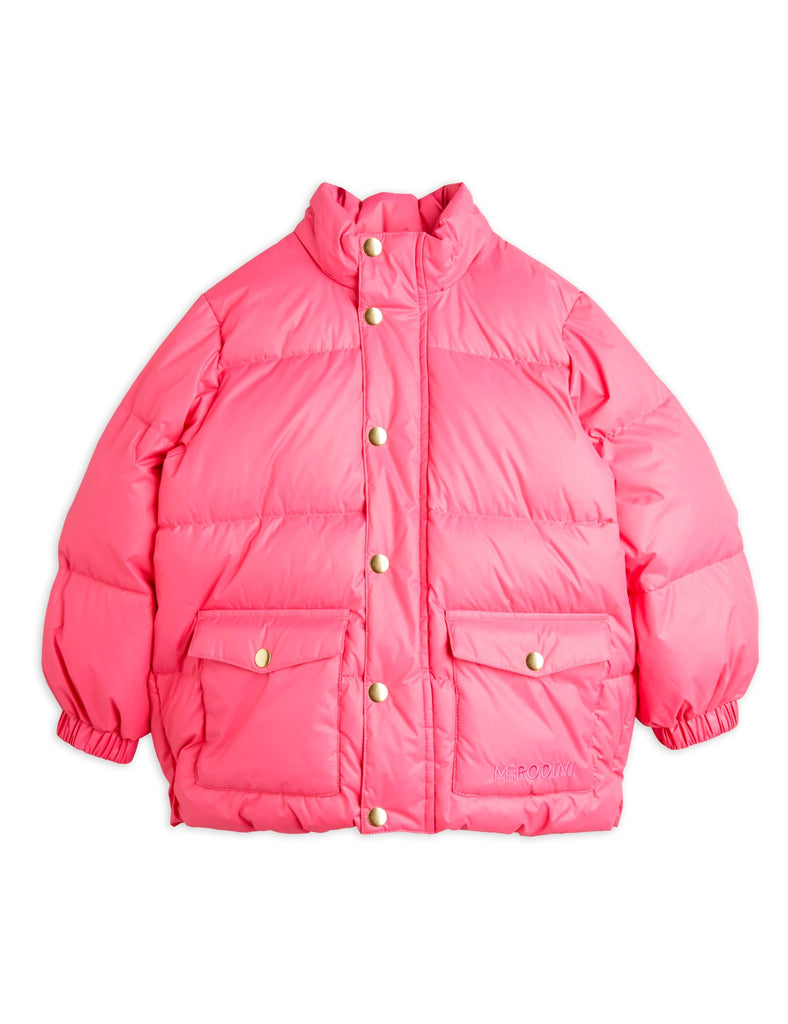 Heavy Hooded Puffer Jacket (Pink) by Mini Rodini