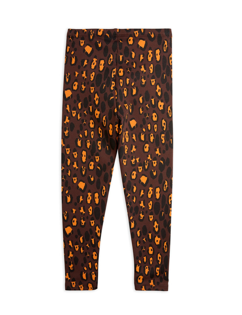 Leopard Brushed Leggings by Mini Rodini