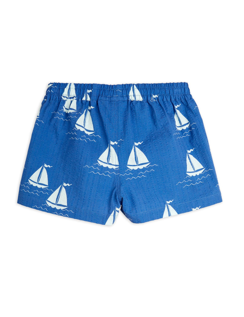 Sailing Boats Woven Shorts by Mini Rodini