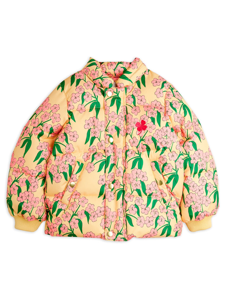 Alpine Flowers Hooded Puffer by Mini Rodini