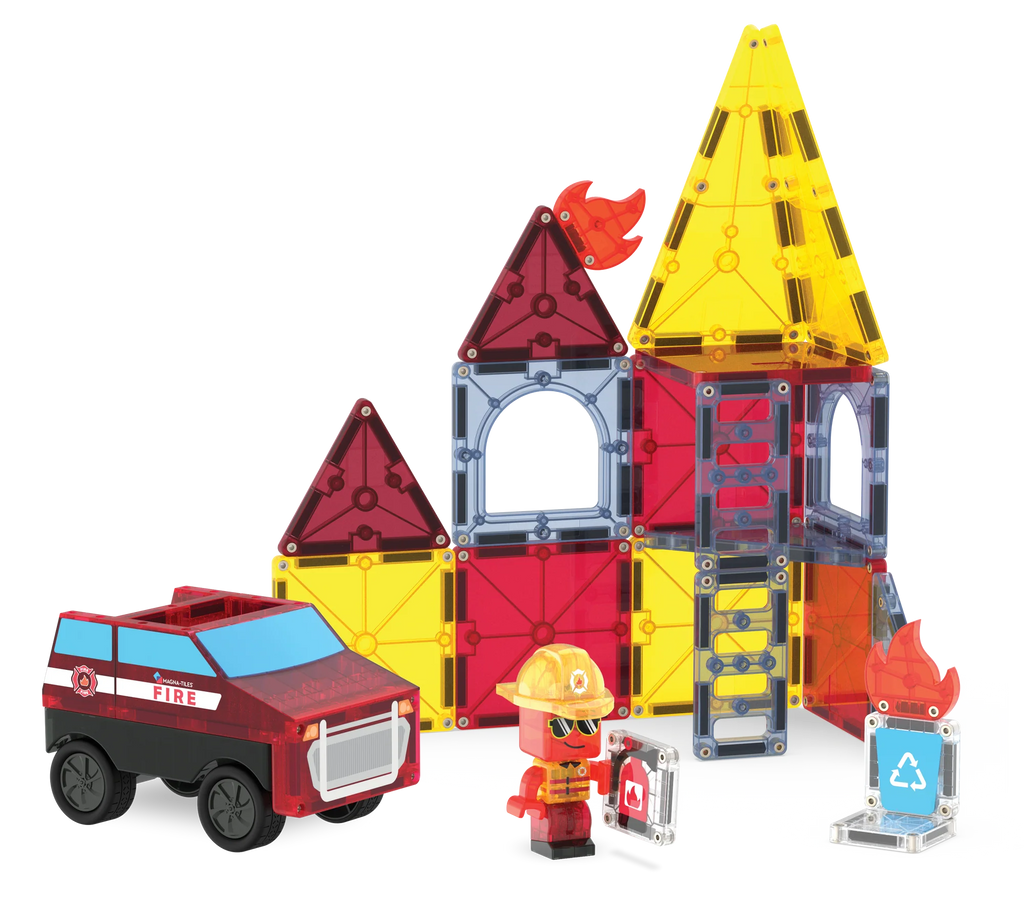 Fire Rescue 27-Piece Set by Magna-Tiles