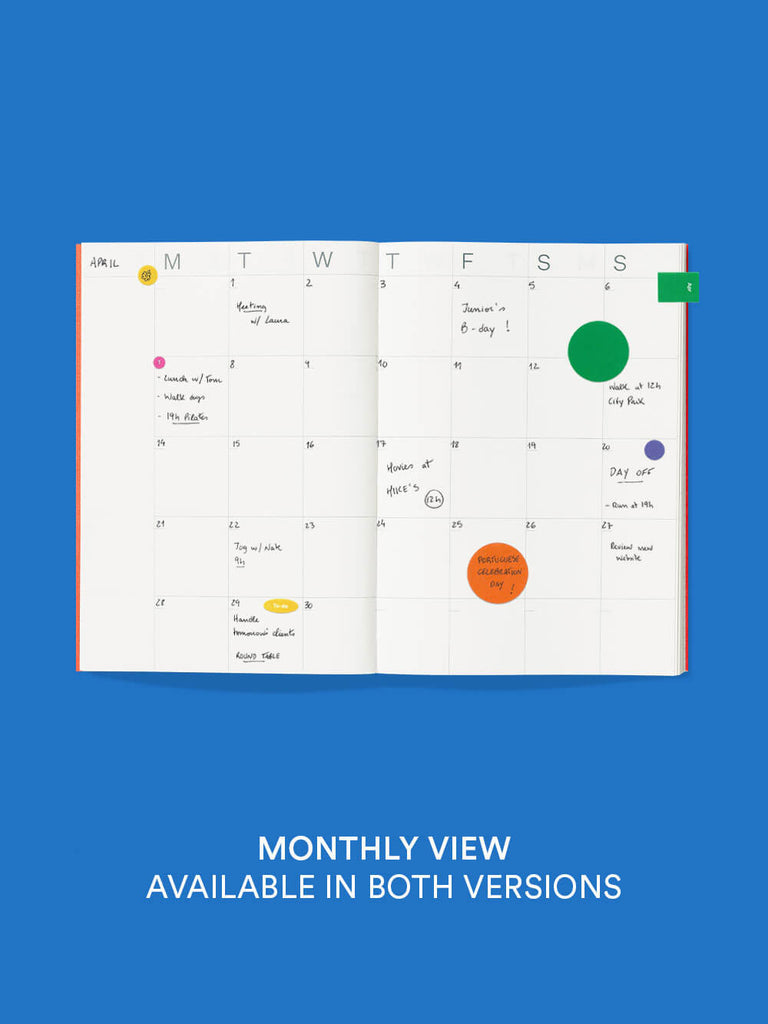 Undated Frames Planner (Electric Blue) by The Yo Store