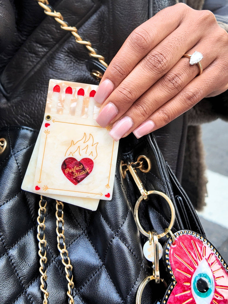 Hand-painted Matchbox Compact Mirror by Solar Eclipse