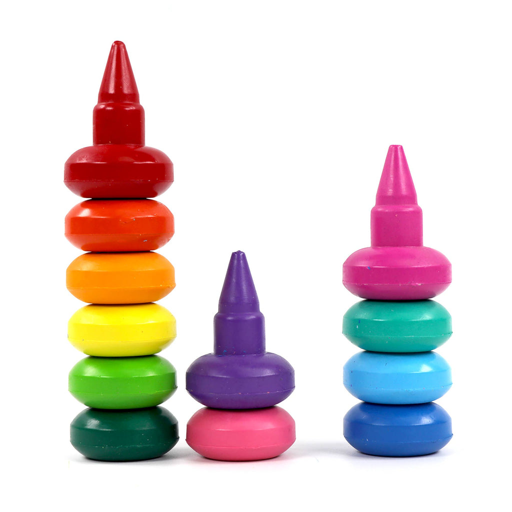 12 Finger Crayons by Bright Stripes
