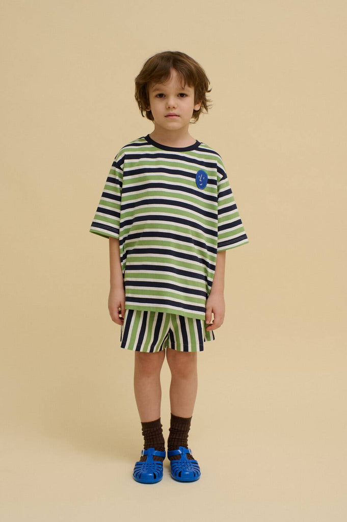 STRIPED SHORTS (Green) by OXOX CLUB
