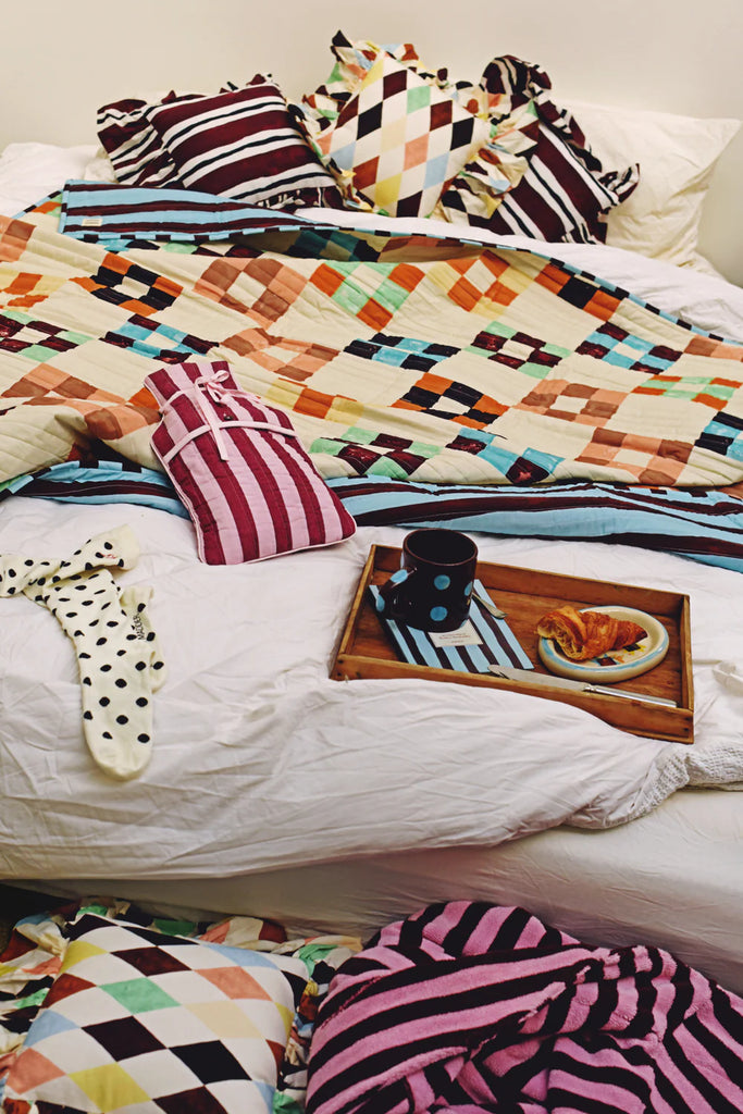 Bedding Throw (House Motif) by Damson Madder