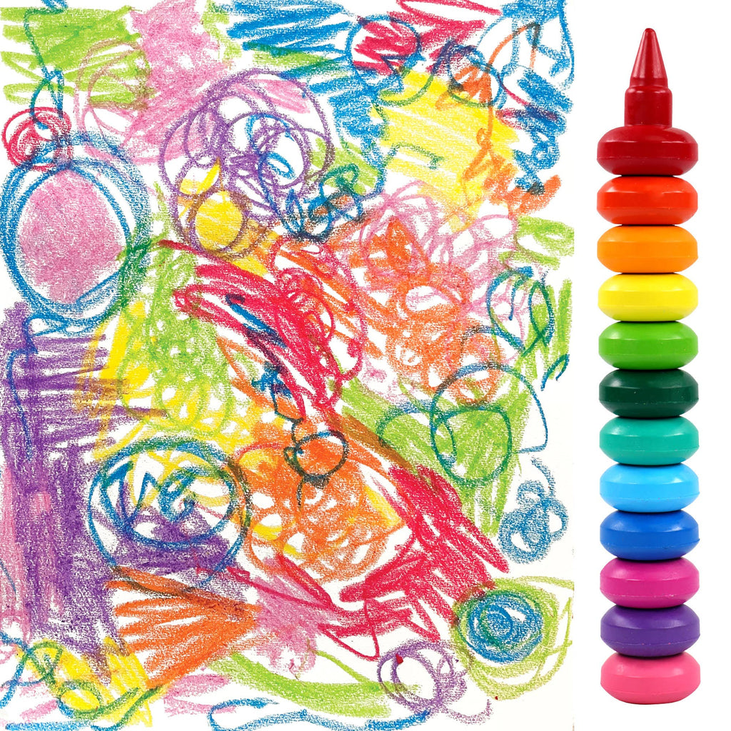 12 Finger Crayons by Bright Stripes