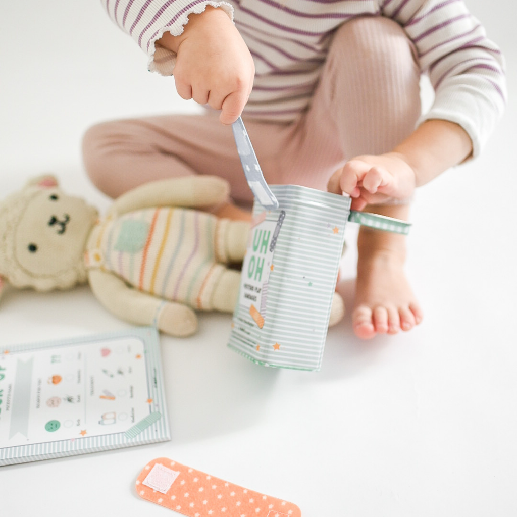 Pretend Play Bandages & Bandaid Tin by MagicPlaybook