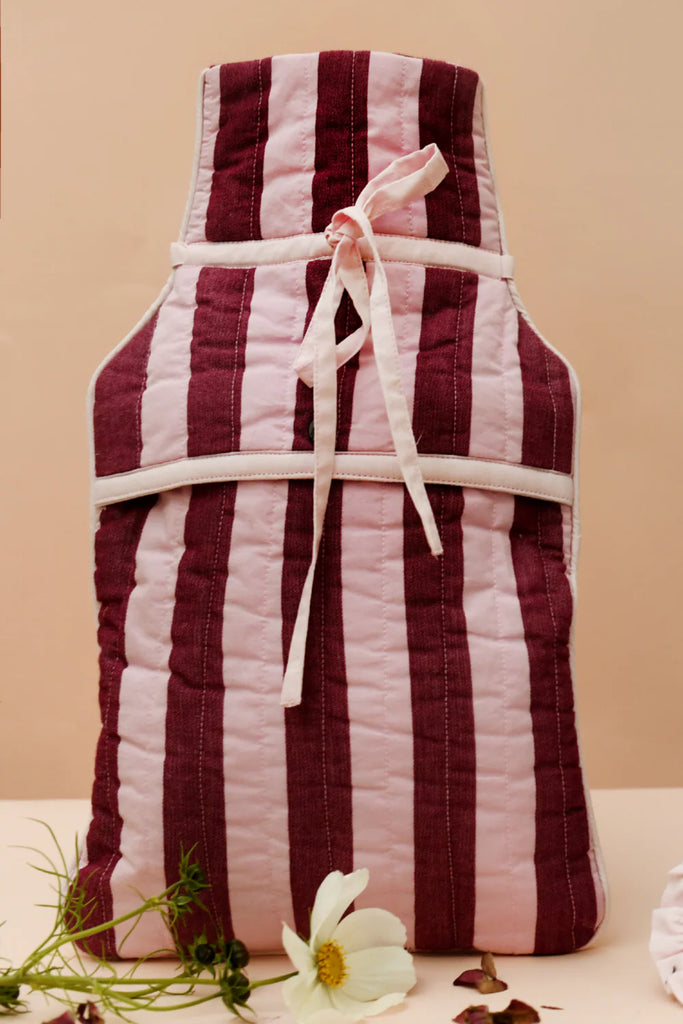 Hot Water Bottle Cover (Pink) by Damson Madder