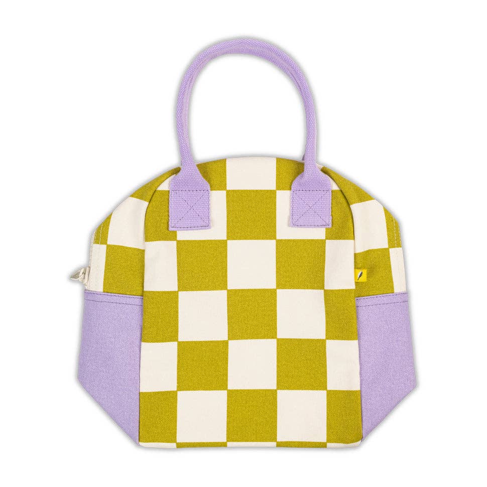 Zipper Lunch Bag (Checks Pear) by Fluf