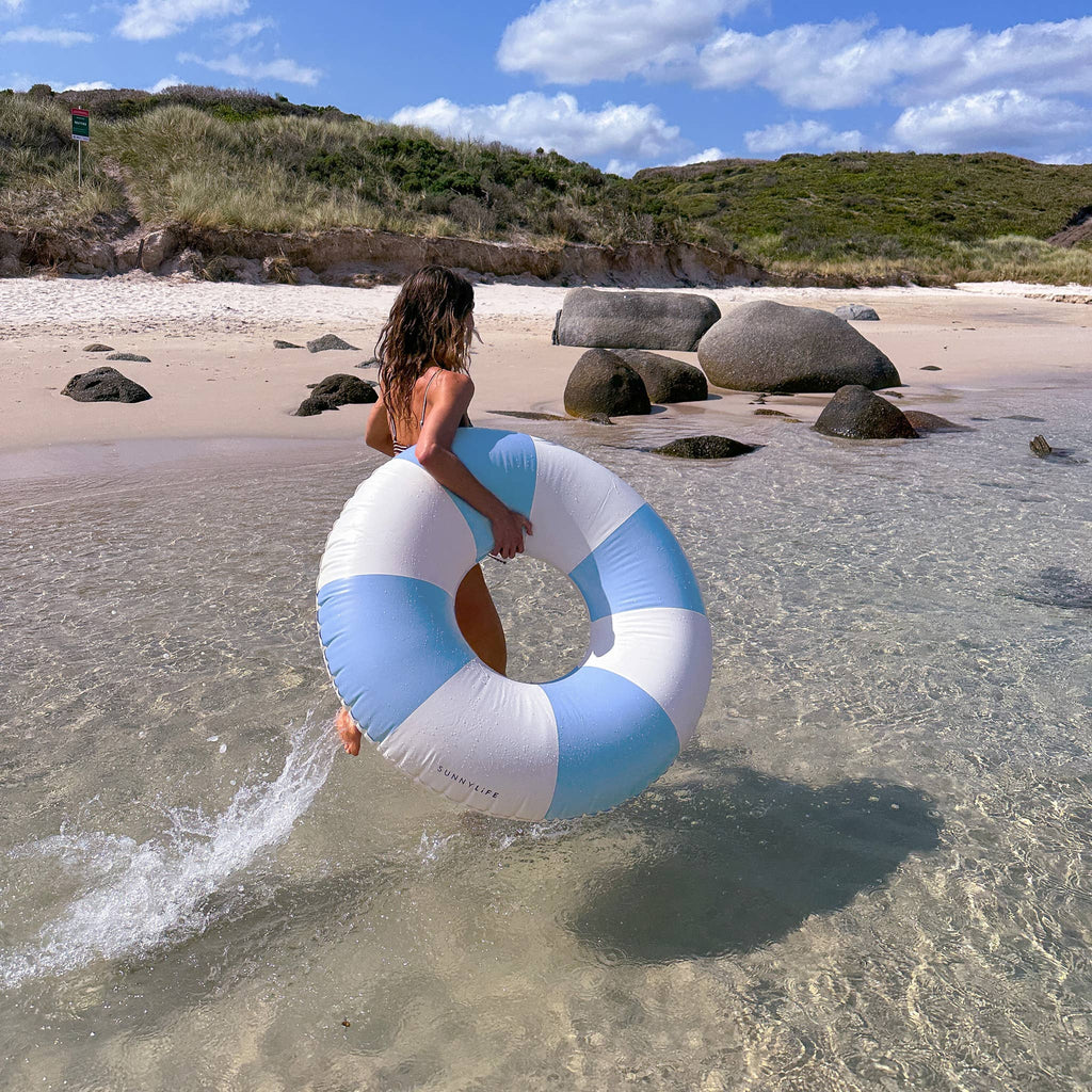 Tube Pool Ring (Blue Stripe) by Sunnylife