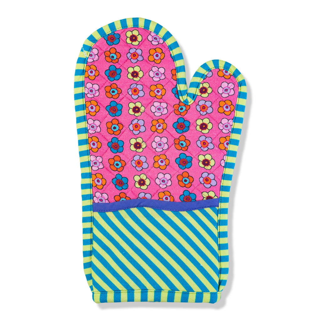 Pot Holder & Oven Mitt (Pink) by Furbish Studio