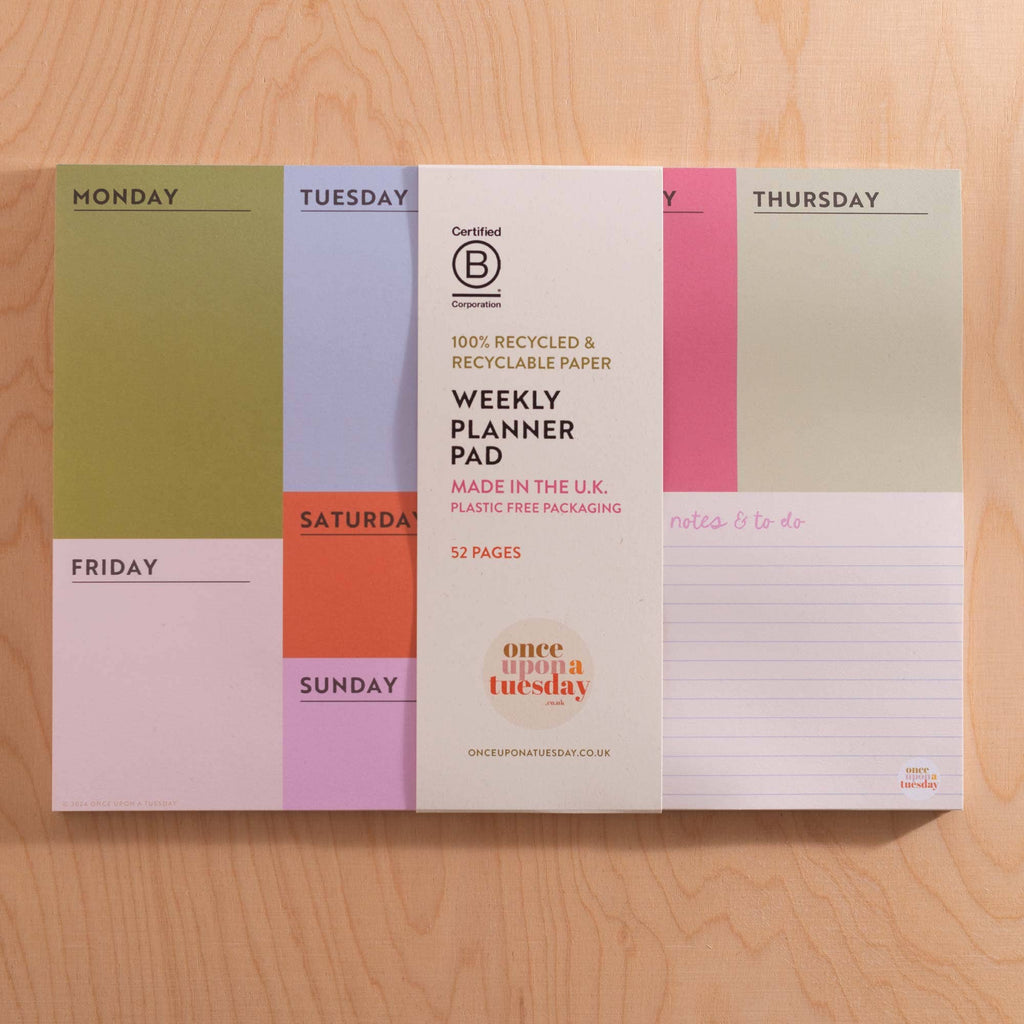 Weekly A4 Planner Pad by Good Tuesday
